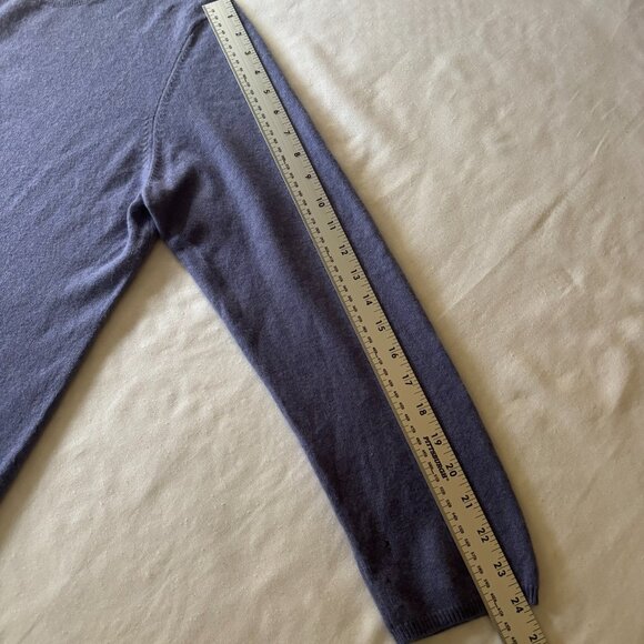 Charter Club 100% Cashmere Crewneck Sweater XL — Periwinkle (Lavender Blue) - Picture 12 of 12